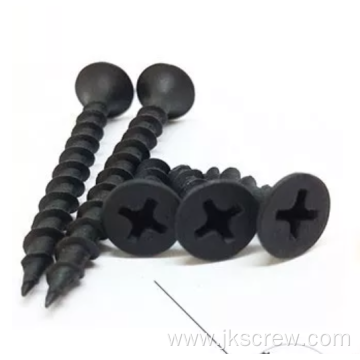 Black Phosphated Hardened Coarse drywall screws